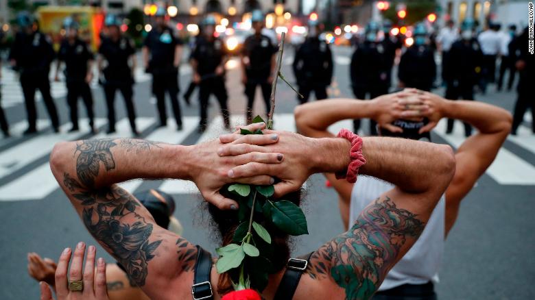 protesters in new york