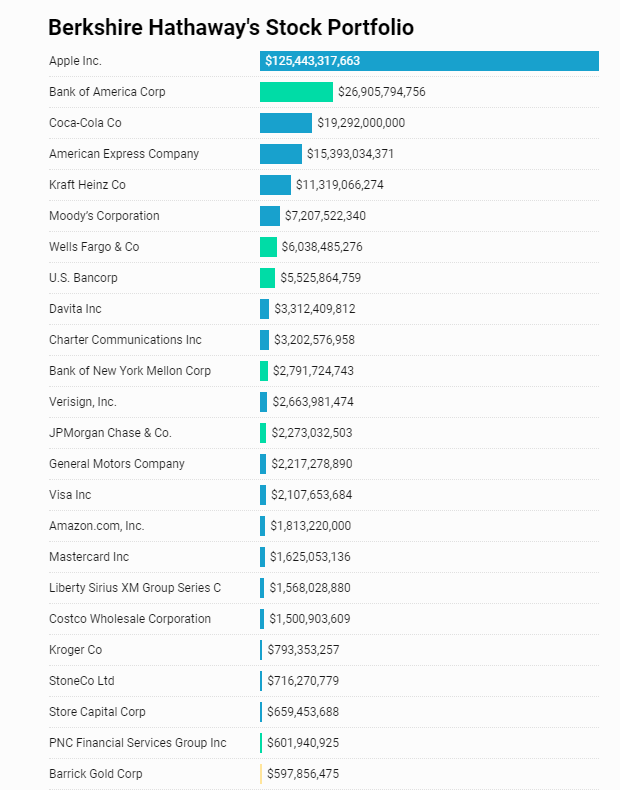 BERKSHIRE HATHAWAY STOCK PORTFOLIO